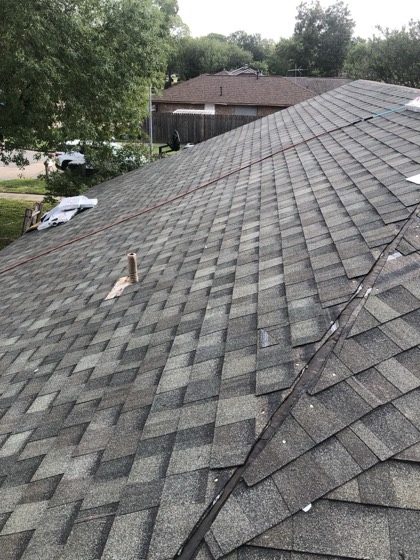 Finished architectural shingle roof — AttarCo Homes roofing & remodeling project, Houston TX