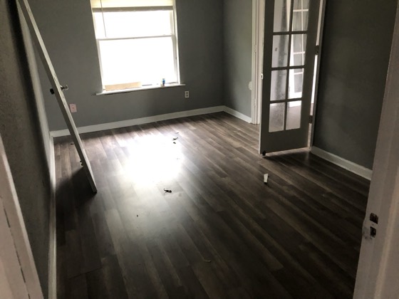 Freshly carpeted and painted bedroom — AttarCo Homes roofing & remodeling project, Houston TX